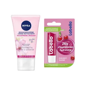 Lot Gel Nettoyant Peaux Sèches & Sensibles Nivea + Labello