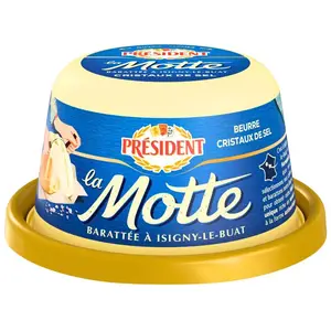 Beurre La Motte aux Cristaux de Sel Président 250g