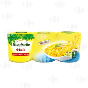 Pack de Conserves de Maïs en Grain Bonduelle 3x150g.