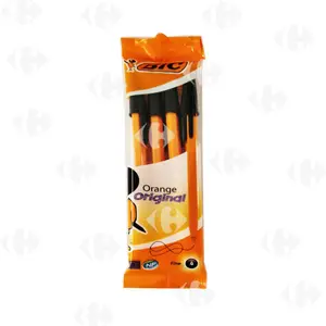 Pochette de Stylos Bille Noir Bic 4 unités