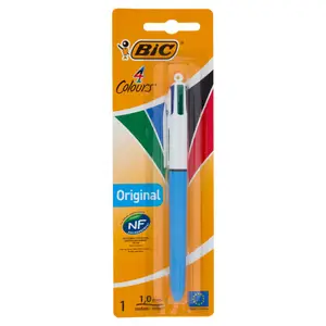 Stylo à bille BIC 4 Couleurs Taille Medium Blister