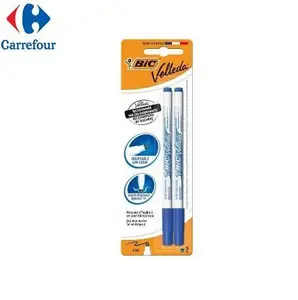 Feutre Effaçable à Sec 1721 Fin Bleu BIC Vellada 2 pièces