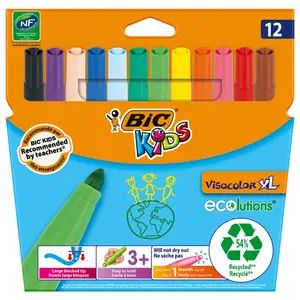 Feutre de Coloriage Visa XL 12 couleurs Pack Promo