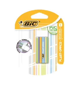 Gomme Blanche Plast-Office Bic sans PVC