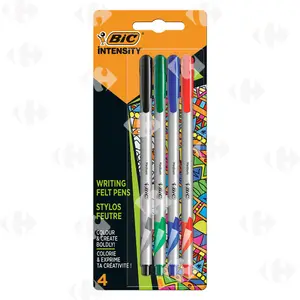 Stylo à Bille Intensity Medium 4 Couleurs Assorties Blister BIC 4 unités
