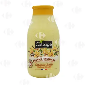 Douche gommage délicieuse vanille 270ml - COTTAGE