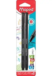 Liner Maped Blister Graph Peps 0.4 Noir 1/2