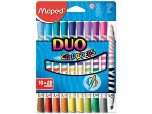 Maped, 10 Feutres Color'Peps Duo