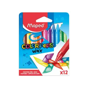 Maped Crayons cire Wax de 12