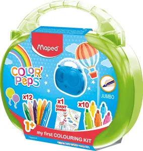 Crayons de Cire Jumbo Color Peps Boîte Carton 12 Unités