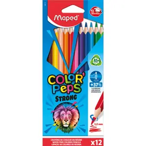 Maped Crayons color'peps Strong de 12 réf