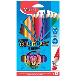 Crayons Couleur Color Peps Jumbo Strong Maped 12 Unités