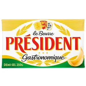 Beurre demi-sel en plaquette 200g - PRÉSIDENT