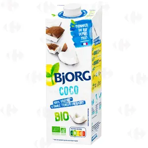 Boisson coco sans sucres Bio 1L - BJORG
