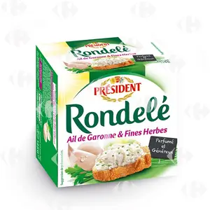 Fromage Rondelé à l'ail et aux Fines Herbes Président 125g