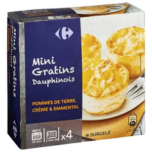 Mini Gratin Dauphinois Carrefour 4x120g