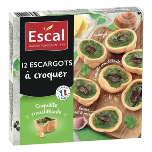Coquilles d'Escargots à Croquer Escal 12 pièces 100g