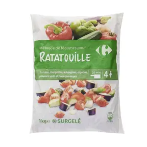 Mélange de Légumes pour Ratatouille Carrefour 1kg