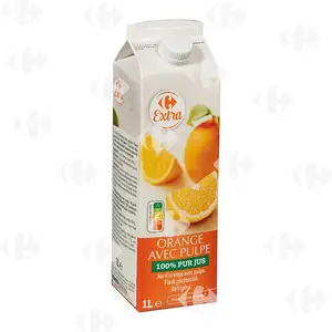 Pur Jus D'orange avec Pulpe Carrefour 1L
