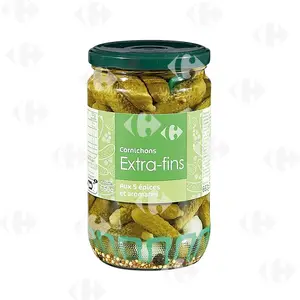 Bocal De Cornichons Extra Fin Carrefour 360G