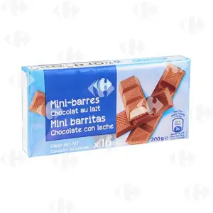 Mini-Barres Chocolat au Lait Carrefour 200g