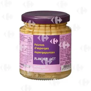 Pointes d'Asperges Blanches Carrefour 135g