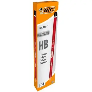 Crayon HB BIC Gilbert 33 HB Assortiment de 12 pièces Pack Promo