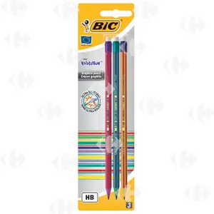 Crayon HB Évolution Bic 3 unités