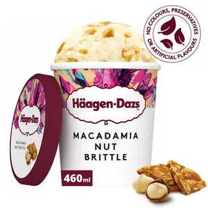 Häagendazs Crème Glacée Vanille Macadamia Nut Brittle 460ml