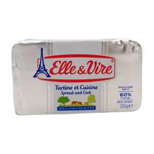 Beurre doux allégé tartine et cuisine en plaquette 200g - ELLE & VIRE