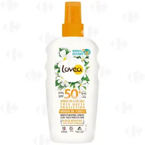 Spray Hydratant Très Haute Protection SPF 50+ Monoï Tahiti Lovea 150ml