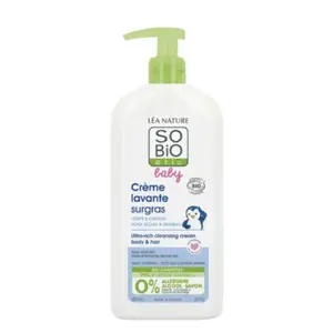 Crème Lavante Surgras Corps et Cheveux So'bio Baby 500ml