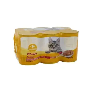 Carrefour Pâté/Sauce Pour Chat 6 X 100G