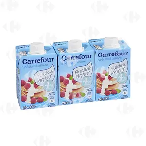 Crème Légère Semi Épaisse 18%Mg Carrefour 3x20cl