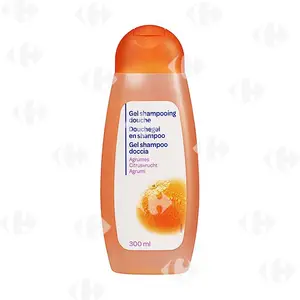 Gel Shampooing de Douche Agrumes Carrefour Blanc300ml