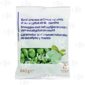 Bonbons Menthe Carrefour Blanc 240G