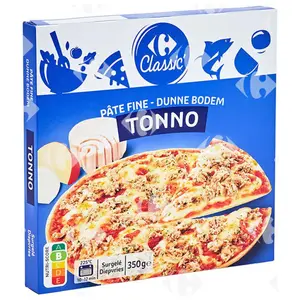 Pizza au Thon Pâte Fine Carrefour 350g