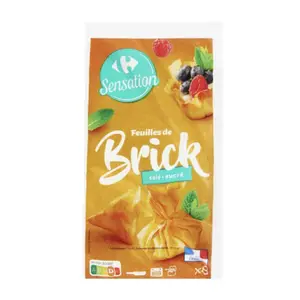 Feuilles de Brick Carrefour Sensation 136g 8 unités.
