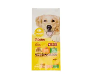 Croquettes à la Volaille pour Chiens Carrefour 10kg