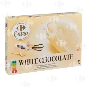 Bâtonnets Glace Vanille Chocolat Carrefour 4x110ml
