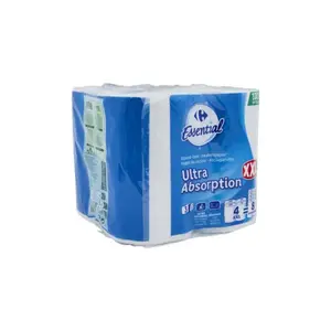 Pack De 4 Rouleaux Essuie Tout Carrefour