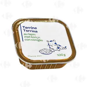 Terrine Barquette Chat Lapin 100G