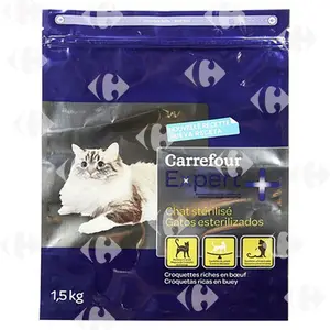 Croquettes Riches en Bœuf pour Chats Stérilisés Expert Carrefour 1,5kg