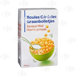 Céreales Boules Maïs et Miel Carrefour Blanc 750g