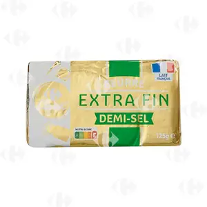 Beurre Demi-Sel Extra Fin 80%Mg Carrefour 125g
