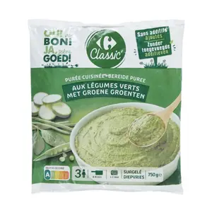 Purée 4 Légumes Verts Carrefour Classic 750g