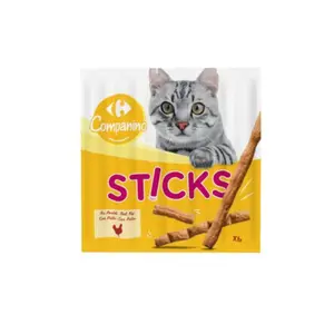 Carrefour CAT STICKS BOEUF POULET 6X5G