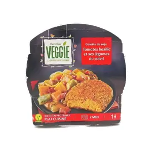 Plat Galette SoJean d'Audignac Légumes Soleil Carrefour Veggie 300g