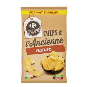 Carrefour Chips À L'ancienne Nature Original - 300g /708204