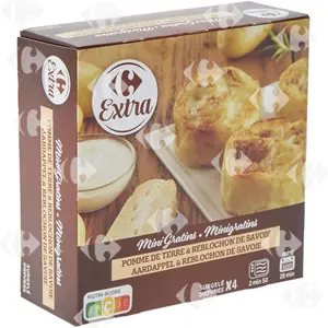 Gratin Pomme de Terre Reblochon Carrefour Extra 4x100g.